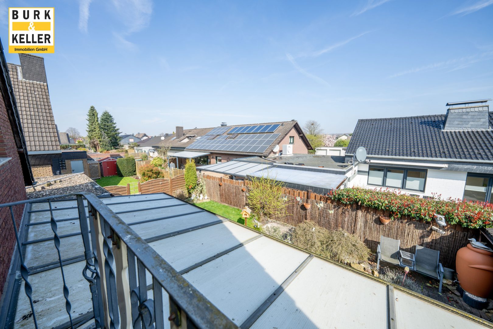 Blick vom Balkon