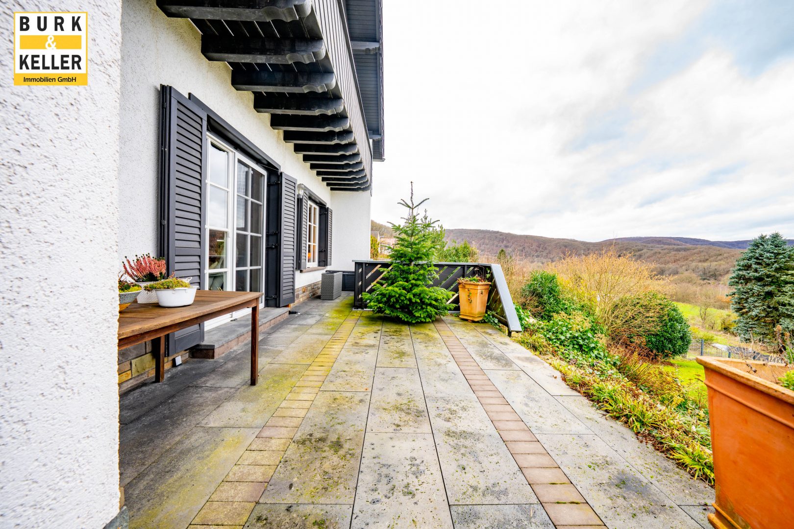 Hauptterrasse - Westblick